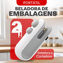 Mini Máquina Seladora Portátil 2 Em 1 Saco Plástico Embalagen Carregamento Usb Elétrica
