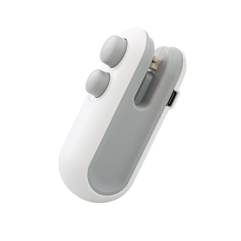 Mini Máquina Seladora Portátil 2 Em 1 Saco Plástico Embalagen Carregamento Usb Elétrica